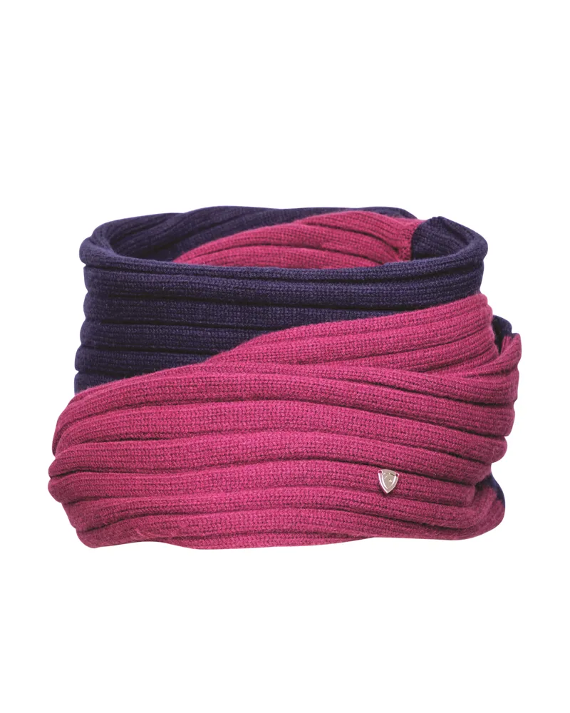 Hy Equestrian Synergy Luxury Snood - Navy/Fig